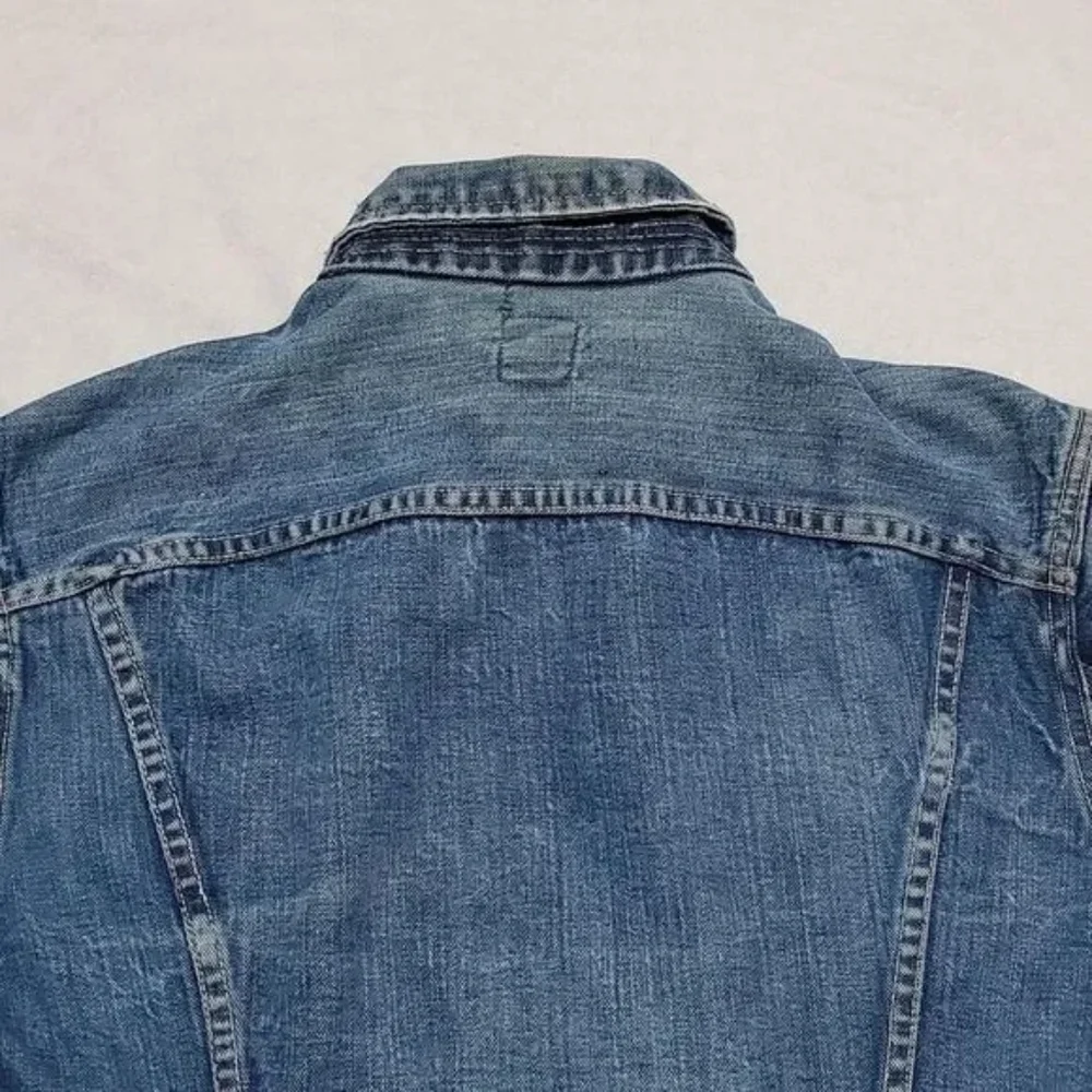 1960s Vintage Lee Sanforized 101-J USA Union Made Distressed Denim Jacket - Picture 14 of 16